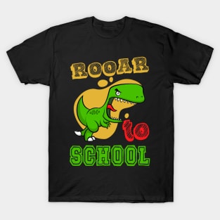 Funny Kids Rooar to School First Grade Gift T-Shirt